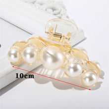Load image into Gallery viewer, New large pearl hair grabbing clip large size hairpin