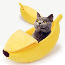 Load image into Gallery viewer, Funny Banana Cat Bed House Cute Cozy Cat Mat Beds