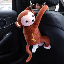 Load image into Gallery viewer, Cartoon Cute Animal Car Tissue Holder Back Hanging Tissue Box
