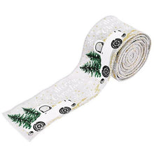Load image into Gallery viewer, Christmas Burlap Ribbon Roll Xmas Tree Twine Streamer Ribbon