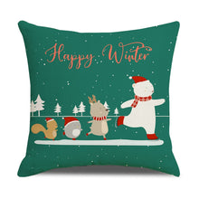 Load image into Gallery viewer, A set of 4-piece 18x18in Christmas Pillow Covers