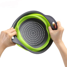 Load image into Gallery viewer, Foldable Drain Basket Colander Fruit Vegetable Washing Basket