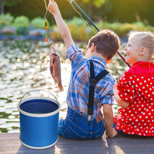 Load image into Gallery viewer, Thickened portable folding bucket outdoor camping fishing car washing bucket