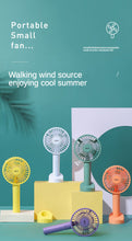 Load image into Gallery viewer, Portable mini fan Students hold a small fan desktop and hold a USB small fan