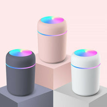 Load image into Gallery viewer, Portable air humidifier 300ml ultrasonic essential oil diffuser USB mist cooler purifier