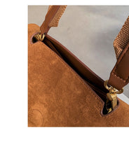 Load image into Gallery viewer, Nubuck PU leather women's Retro large capacity shoulder bag