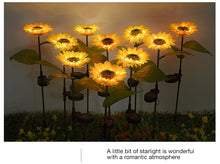 Load image into Gallery viewer, Garden lights Solar LED Light Waterproof Sunflower Lawn Light