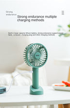 Load image into Gallery viewer, Portable mini fan Students hold a small fan desktop and hold a USB small fan