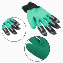 Load image into Gallery viewer, 4 Hand claw ABS plastic gardening rubber gloves