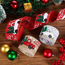 Load image into Gallery viewer, Christmas Burlap Ribbon Roll Xmas Tree Twine Streamer Ribbon