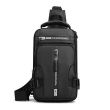 Load image into Gallery viewer, Multi-function messenger bag with USB charging port
