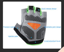 Load image into Gallery viewer, Silicone Anti-slip Anti-sweat Cycling Gloves Men Women Half Finger Gloves