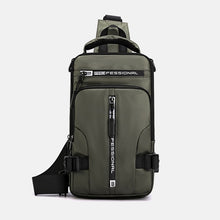 Load image into Gallery viewer, Multi-function messenger bag with USB charging port