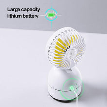 Load image into Gallery viewer, USB Charging Office Desktop Humidifier Spray Fan Air Conditioning Fan