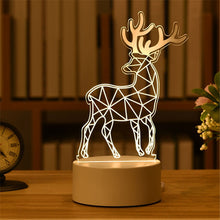 Load image into Gallery viewer, 3D Lamp Acrylic USB LED Night Light Xmas Party Wedding Decoration