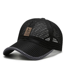 Load image into Gallery viewer, Summer Unisex Men fishing Baseball Caps Women Breathable Mesh Snapback Hats