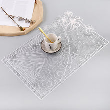 Load image into Gallery viewer, PVC Hollow Rectangular Western Food Mat Home Accessories