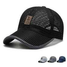 Load image into Gallery viewer, Summer Unisex Men fishing Baseball Caps Women Breathable Mesh Snapback Hats