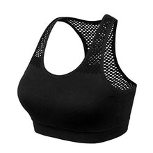 Load image into Gallery viewer, Quick drying mesh Top shockproof fitness women's bra removable cushion