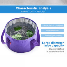 Load image into Gallery viewer, 15L Outdoor folding washbasin fishing bucket foot basin