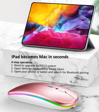 Load image into Gallery viewer, RGB Wireless Mouse Bluetooth Mouse Gamer Rechargeable