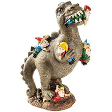 Load image into Gallery viewer, 2 Sizes Garden Dinosaur Statue Gnome Funny Dwarf Resin Statue