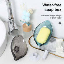 Load image into Gallery viewer, 2PCS Suction Cup Soap dish For bathroom Shower Portable Leaf Soap Holder Plastic Sponge Tray For Kitchen Bathroom accessories