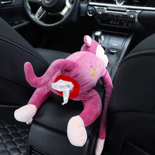 Load image into Gallery viewer, Cartoon Cute Animal Car Tissue Holder Back Hanging Tissue Box