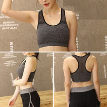 Load image into Gallery viewer, Quick drying mesh Top shockproof fitness women's bra removable cushion