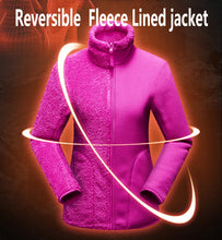 Load image into Gallery viewer, Winter Warm Coats Reversible Polar/Coral Fleece