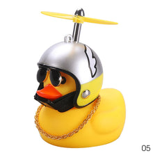 Load image into Gallery viewer, With Helmet Broken Wind Small Yellow Duck Bike Motor Without Lights