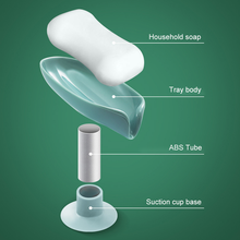 Load image into Gallery viewer, 2PCS Suction Cup Soap dish For bathroom Shower Portable Leaf Soap Holder Plastic Sponge Tray For Kitchen Bathroom accessories