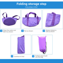 Load image into Gallery viewer, 15L Outdoor folding washbasin fishing bucket foot basin