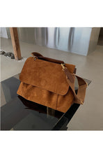 Load image into Gallery viewer, Nubuck PU leather women's Retro large capacity shoulder bag