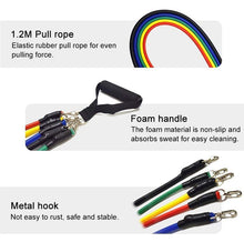Load image into Gallery viewer, 11 Pieces / set elastic rubber belt stretching rope fitness expander
