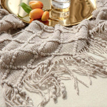 Load image into Gallery viewer, Nordic knitted tassel sofa blanket nap blanket