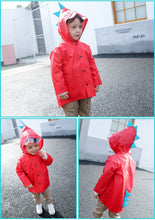 Load image into Gallery viewer, Lovely dinosaur polyester Er raincoat outdoor waterproof Cape