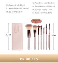 Load image into Gallery viewer, 7 Pcs cosmetic brush set