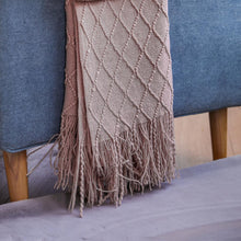 Load image into Gallery viewer, Nordic knitted tassel sofa blanket nap blanket