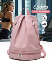 Load image into Gallery viewer, Waterproof Backpack Dry Wet Separation Swimming Accessories Duffle Bag