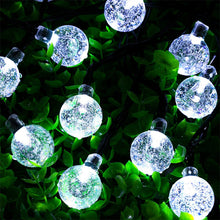 Load image into Gallery viewer, Solar String Lights Outdoor Led Crystal Globe Patio Light for Garden Party Decor