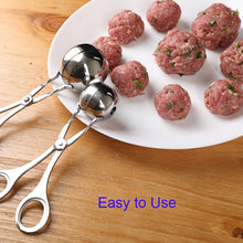 Load image into Gallery viewer, Stainless Steel Meatball Maker Clip Fish Ball Rice Ball Making Mold Form Tool