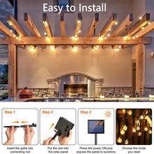 Load image into Gallery viewer, Solar String Lights Outdoor Led Crystal Globe Patio Light for Garden Party Decor