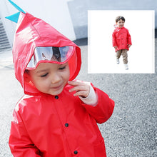 Load image into Gallery viewer, Lovely dinosaur polyester Er raincoat outdoor waterproof Cape