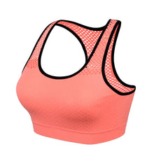 Load image into Gallery viewer, Quick drying mesh Top shockproof fitness women's bra removable cushion