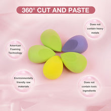 Load image into Gallery viewer, 4/pcs Cosmestic Sponge Egg Tool Wet and Dry Use
