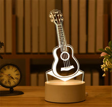 Load image into Gallery viewer, 3D Lamp Acrylic USB LED Night Light Xmas Party Wedding Decoration