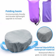 Load image into Gallery viewer, 15L Outdoor folding washbasin fishing bucket foot basin