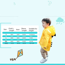 Load image into Gallery viewer, Lovely dinosaur polyester Er raincoat outdoor waterproof Cape