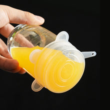 Load image into Gallery viewer, 6Pcs silicone telescopic cover kitchen tool accessories reusable elastic food cover